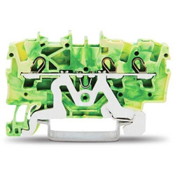 Kostka zaciskowa na szynie DIN WAGO poziomy: 1 22 → 14AWGWciskany zacisk Cage Clamp TOPJOB S