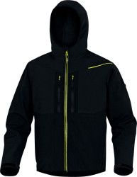 Kurtka typu softshell, HORTEN2 LIGHT, rodzaj Unisex, XXL, Czarny, żółty
