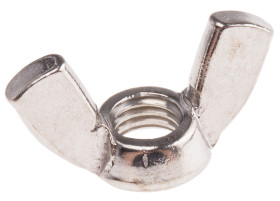 Nakrętka motylkowa gwint M10 A4 316 długość skrzydła 48mm Stal nierdzewna RS PRO