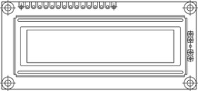 LCD-144H032B 144 x 32 Graphic LCD