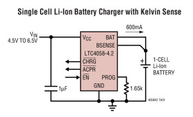 Standalone Linear Li-Ion Battery Chargers with Thermal Regulation in DFN
