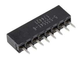 Gniazdo PCB 8 -pinowe raster: 2.54mm typu płytka – płytka Proste Przewlekany