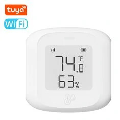 Tuya WiFi Tester temperatury i wilgotności z wyświetlaczem cyfrowym, sterowany za pomocą aplikacji na telefon komórkowy, zdalne