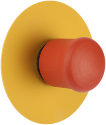 Przycisk zatrzymania awaryjnego, Ø 38mm, IP69K, kolor: Czerwony, Eaton, M22