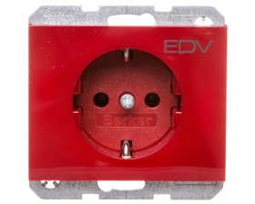 K.1/K.5 Gniazdo SCHUKO z nadrukiem EDV czerwone 47157115