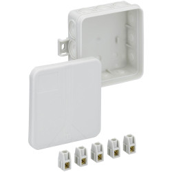 Spelsberg 33291288 Junction Box 85x85x37mm grey IP55 12 inserts