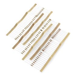 Zestaw rezystorów do diod LED CF THT 1/4W - 90szt.