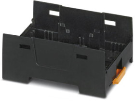 Housing lower part, ABS/PC, (W x H x D) 52.6 x 75 x 30.3 mm, black, for enclosure, 1074813