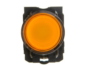 Przycisk sterowniczy 22mm żółty 1Z 1R z samopowrotem z podświetleniem XB5AW35B5