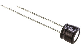 Kondensator 47μF 16V dc Radialny, Otwór przelotowy Panasonic roztaw: 2.5mm 6.3 (Dia.) x 5mm