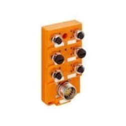 Koncentrator aktuator/sensor z wskaźnikami LED 6xM12 5-pinowy 2 sygnały na gniazdo z szybkozłączką M23 19 pin ASBSV 6/LED 5