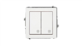 Deco Mechanizm Łącznika Podwójnego Krzyżowego, Biały Mat 25Dwp-66