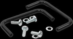 Handle, straight, aluminum, (W x H x D) 25 x 55 x 5 mm, black, 1427E1BK