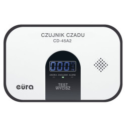 Czujnik tlenku węgla CD-45A2LCD bater. czadu, EURA sygnalizator