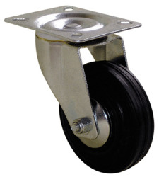 Koło samonastawne średnica kabla 100mm Płyta Guitel Hervieu 100kg wysokość całkowita 130mm