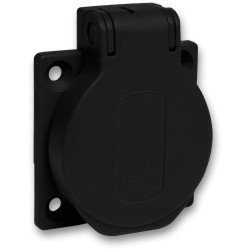 Schneider Electric PKS51N Actassi Socket flush-mount IP54 IK08 Black