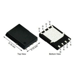 Pojedyncze tranzystory MOSFET Typ N-kanałowy 78 A PowerPAK 40 V Rozszerzenie 8-pinowy Powierzchnia 41.6 W Vishay 0.00475