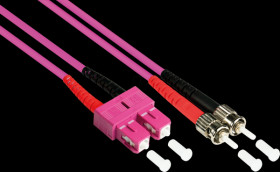 LW-805TC4 Duplex Jumper OM4 50/125µ SC/ST, 5m, violet