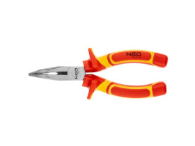 Szczypce wydłużone wygięte 160 mm 1000V CrV polerowane 01-227 TOPEX