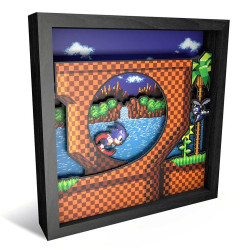 Sonic the Hedgehog Loop Pixel Frame (9x9") [Discontinued]