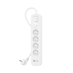 Belkin 2M, 4-portowa listwa + 1xUSB-A 1xUSB-C 525J