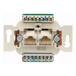 Mechanizm gniazda komputerowego UAE 2-kr (RJ11, RJ12, RJ45) kat. 5e