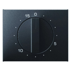 Element centralny z pokrętłem regulacyjnym do mechanicznego zegara antracyt mat lakierowany K.1 16347106