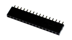 Gniazdo szpilkowe 1x16pin proste długie