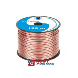 Przewód głośnikowy 2x1,0 CCA Przezroczysta izolacja