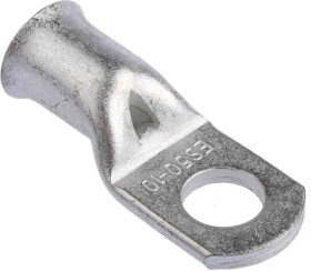 Zacisk oczkowy rozmiar przewodu 50mm² Ø 10mm nieizolowany średnica wew 9.5mm Naturalny RS PRO