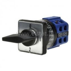 Wyłącznik 10A, 1tor, 2war ( 0-1-2-3) ( 30x30mm)