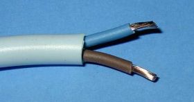 OMY-2x1,00=H03VV-F BIAŁY PRZEWÓD 300V