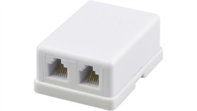 Gniazdo Telefoniczne 2Xrj11 (Rj14) 6P4c Natynkowe Neku