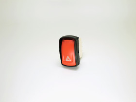 Przełącznik kołyskowy Wł.-(wł.) podświetlany 5 A DPDT Czerwony IP69K APEM