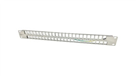 Patch Panel 19 Modularny 48 Portów 1U Z Podporą Niewyposażony Pk046