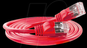 PKW-LIGHT-STP-K6 0.5 RT Cat.6 SLIM light cable, U/FTP, 0,5 m, red