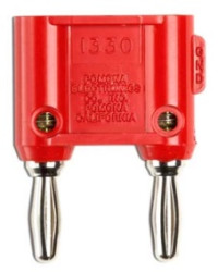 Adapter z wtykiem bananowym Męski Śruba typ Wtyk bananowy Czerwony 15A Fluke rozmiar 4 mm