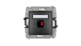 Mini Gniazdo Głośnikowe Pojedyncze Grafitowy 11Mgg-1