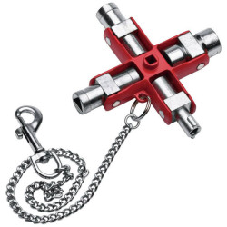 NWS 2005-6-SB Enclosure Key Zinc Die-Cast Red For Common Fixtures