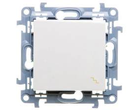 Simon 10 Łącznik schodowy 10AX biały CW6.01/11