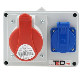 Rozdzielnica budowlana RS-06 32A/4P + Gs 230V 06.324