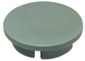 Front cap, Ø 20 mm, gray, for rotary knobs, 4311.0041