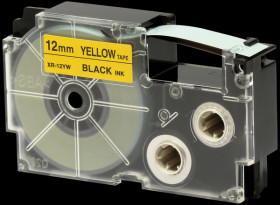 XR-12YW1 black / yellow, 12 mm Breite
