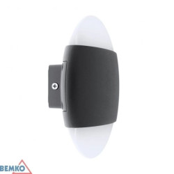 Oprawa elewacyjna VALANT 10W 4000K 850lm IP65 160x56mm okragła grafit C25-EL1-O-010GR-4K