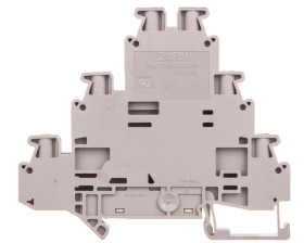 Złączka szynowa 3-piętrowa 0,14-4mm2 szara UT 2,5-PE/L/N 3214291