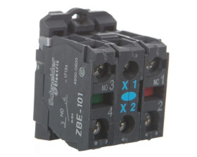 Przycisk sterowniczy 22mm niebieski z samopowrotem z podświetleniem 24V AC/DC 1Z 1R XB5AW36B5