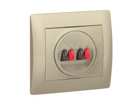 SISTENA LIFE Plakietka Titan do gniazda głośnikowego podwójne 771425 LEGRAND