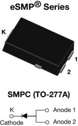 V8P20 High Current Density Surface-Mount TMBS&#174; (Trench MOS Barrier Schottky) Rectifier Ultra Low VF = 0.60 V at IF = 4 A