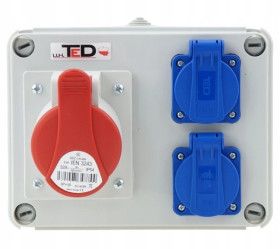 Rozdzielnica budowlana RS-07 32A/4P + 2Gs 230V 07.324