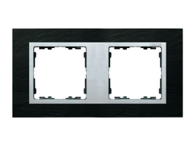 SIMON 82 Ramka 2 podwójna łupek/ ramka pośrednia aluminum mat 82927-63 KONTAKT SIMON